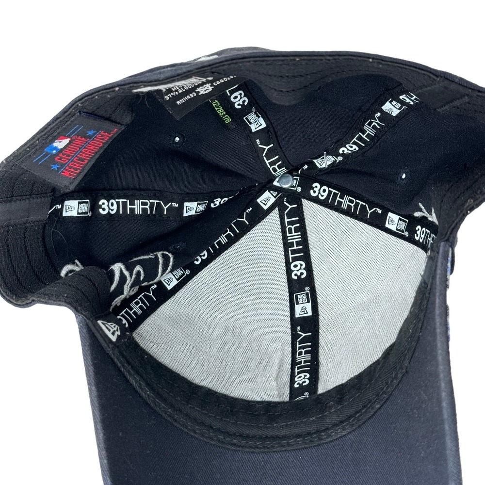 New Era 39Thirty New York Yankees MLB Baseball Cap Embroidered Plaid Gray M/L‎ - Picture 5 of 7